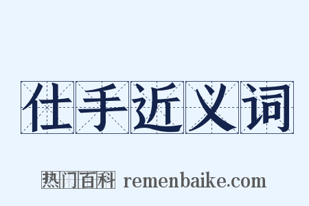 仕手近义词是什么意思的图片